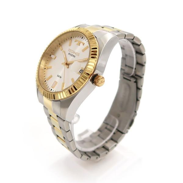 Imagem de Relógio TECHNOS Riviera masculino prata dourado 2415CGTDY/5B