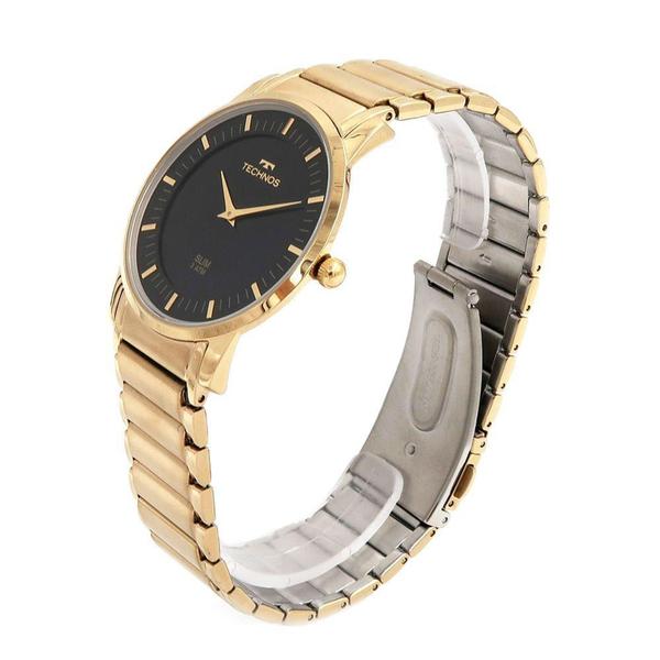 Imagem de Relógio TECHNOS Slim masculino analógico dourado GL20AQ/4P