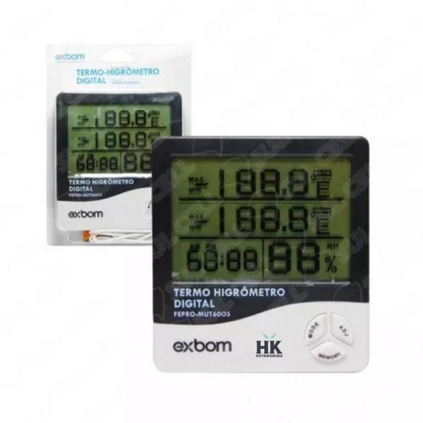 Imagem de Relógio Temperatura Umidade Termo-higrômetro Digital