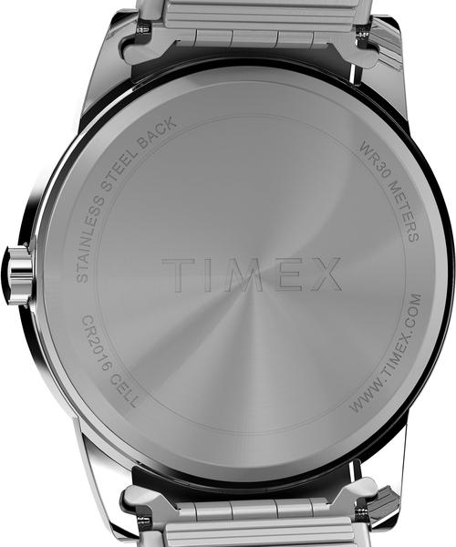 Imagem de Relógio Timex Easy Reader Classic de 38 mm para homens com faixa de dois tons