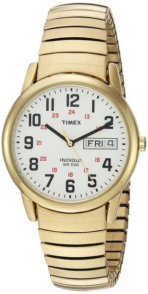 Imagem de Relógio Timex Easy Reader, estojo de 35 mm em tom dourado com pulseira de 8,25"