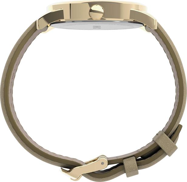 Imagem de Relógio Timex Easy Reader, estojo de 38 mm, pulseira de couro dourado