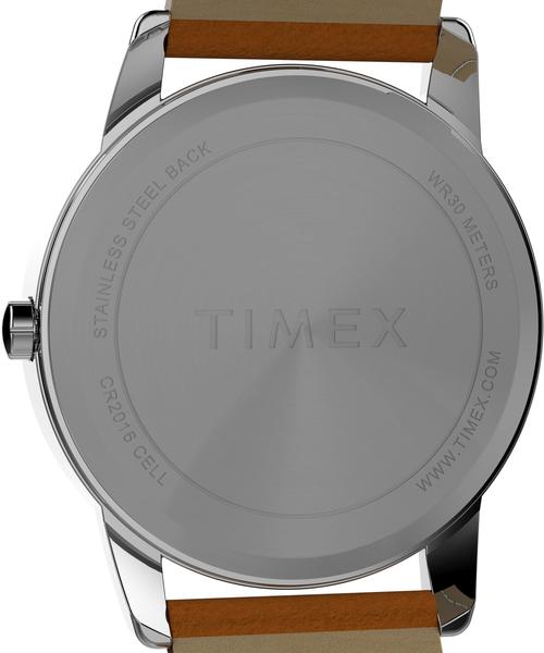 Imagem de Relógio Timex Easy Reader para homens, estojo de 35 mm, pulseira marrom