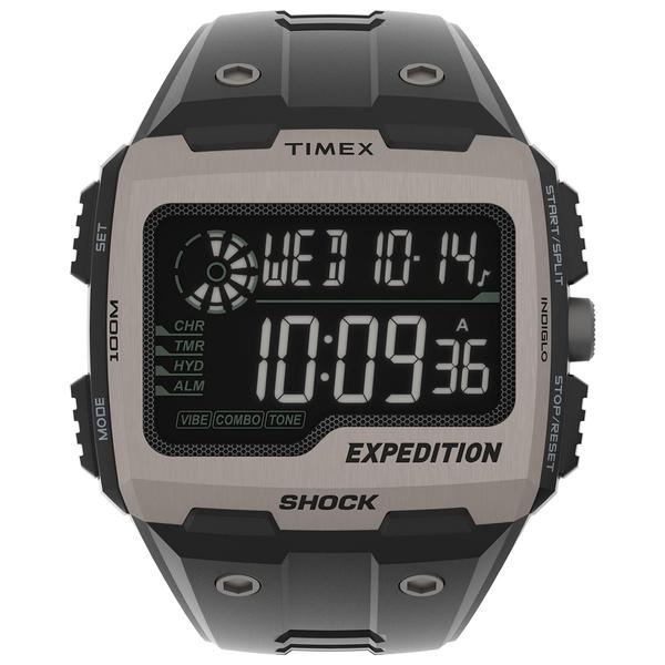 Imagem de Relógio Timex, pulseira masculina de resina Expedition Grid Shock de 50 mm