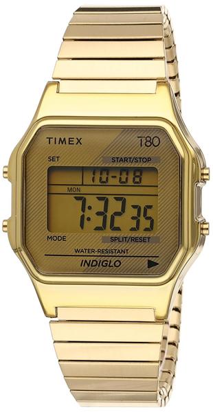 Imagem de Relógio Timex T80 dourado com pulseira de aço inoxidável de 34 mm