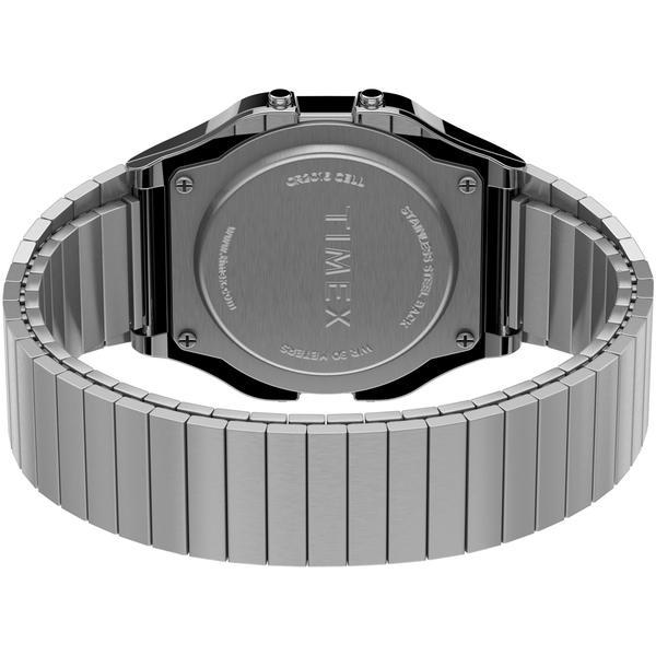 Imagem de Relógio Timex T80 unissex de 34 mm prateado com aço inoxidável