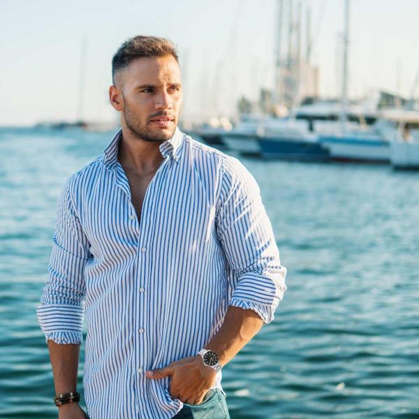 Relógio Tuguir Infinity Masculino Analógico Casual Aço Inóx Prova D'água Preto Prata TGI37008 Imagem de Relógio Tuguir Infinity Masculino Analógico Casual Aço Inóx Prova D'água Preto Prata TGI37008