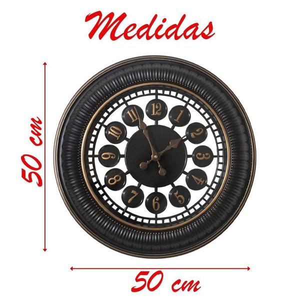 Imagem de Relógio Vazado De Parede Para Sala De Estar Escritórios 50cm