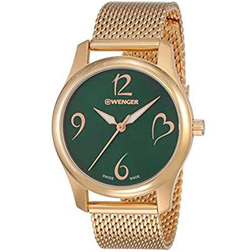 Imagem de Relógio Verde de Cidade Swiss Ladies 34mm com Mostrador Wenger