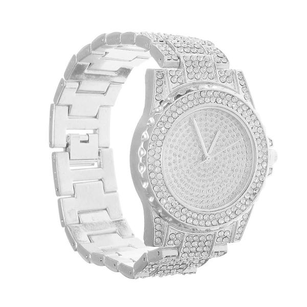 Imagem de Relógio Wokex Luxury Diamond Crystals feminino em ouro quartzo