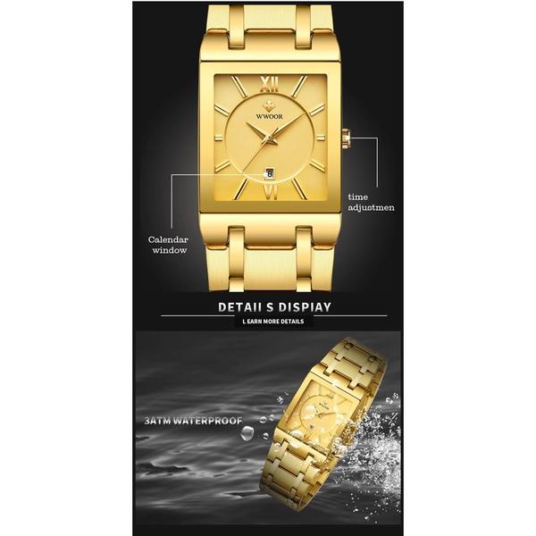 Relógio Wwoor Masculino Luxo Quartzo Imagem de Relógio Wwoor Masculino Luxo Quartzo