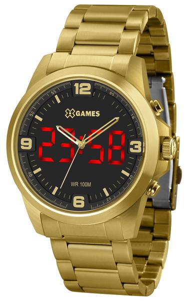 Imagem de Relógio X-Games Masculino Led Xmgsa007 P2Kx Digital Dourado