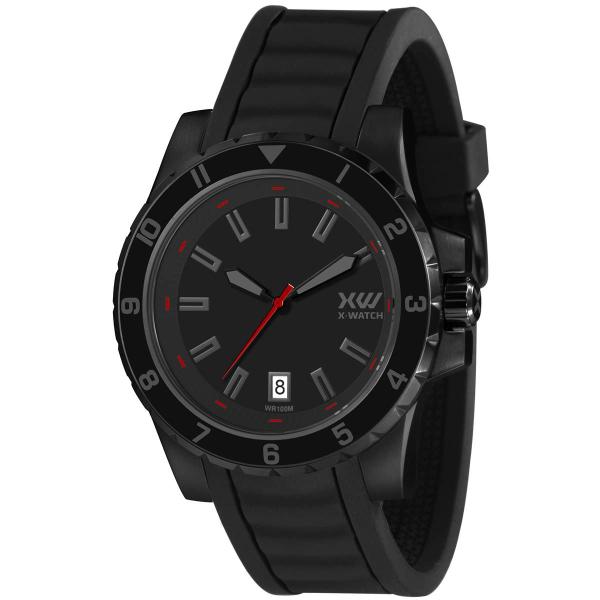Relógio X-Watch Masculino Ref: Xmnp1008 P1sx Esportivo Black Imagem de Relógio X-Watch Masculino Ref: Xmnp1008 P1sx Esportivo Black
