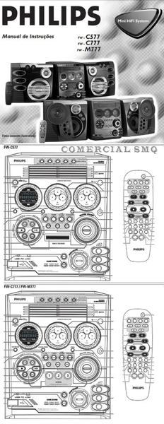 Imagem de Remoto Som Philips 2013 Fwc777/19 Fwc777/21 Fwm57 Fw-m57 Fw-m777 Fwm777/19 Fwm779 Fwm779 Fwm779/19