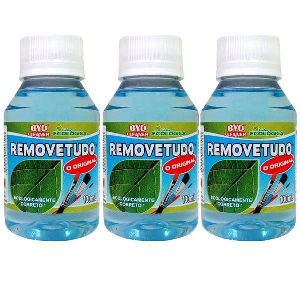 Remove Tudo Byo Cleaner 100ml Kit C/3 Imagem de Remove Tudo Byo Cleaner 100ml Kit C/3