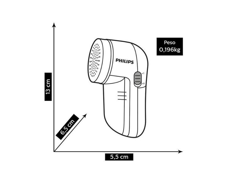 Imagem de Removedor De Bolinhas De Roupas Philips ul Com 2 Pilhas