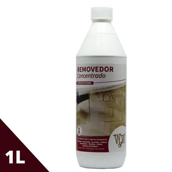 Removedor De Cera W&W 1L Diluível Para Tacos E Assoalhos - Loja Cleanup Imagem de Removedor De Cera W&W 1L Diluível Para Tacos E Assoalhos