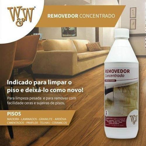 Removedor De Cera W&W 1L Diluível Para Tacos E Assoalhos - Loja Cleanup Imagem de Removedor De Cera W&W 1L Diluível Para Tacos E Assoalhos
