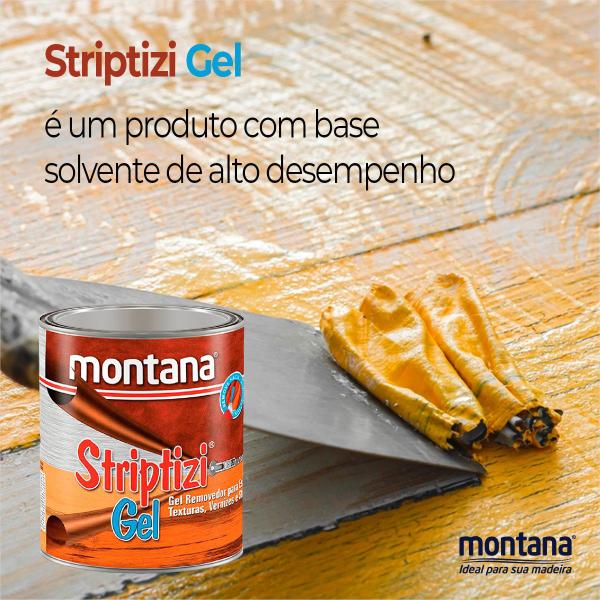 Imagem de Removedor De Tinta Gel Profissional Striptizi 1kg + Espatula