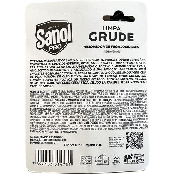 Imagem de Removedor Limpa Grude Sanol 60ml