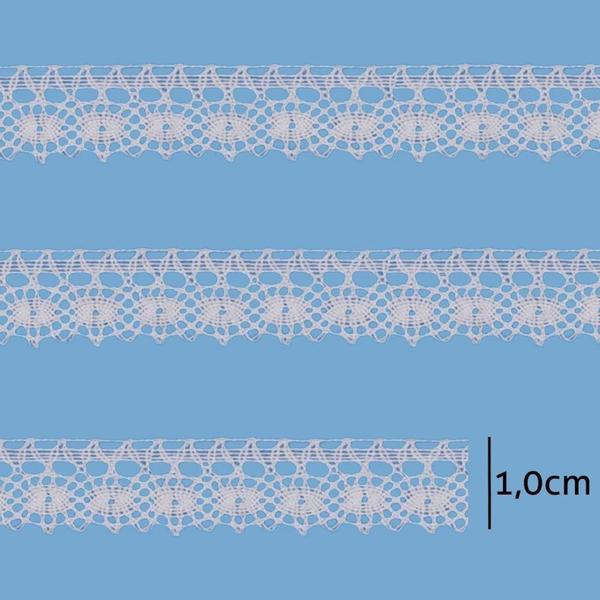 Imagem de Renda de Algodao Paraiba 609428 1cm Peca com 20 Metros