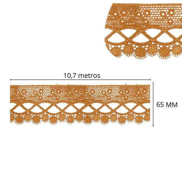 Imagem de Renda De Guipír Chl-581 - Terra - Nº: 808- Peça Com 13,7 Metros - Nybc