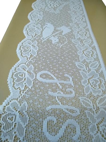 Renda Litúrgica Branca O Cordeiro Jhs 30 Cms Larg Com 10 Mts - Vidigal Imagem de Renda Litúrgica Branca O Cordeiro Jhs 30 Cms Larg Com 10 Mts