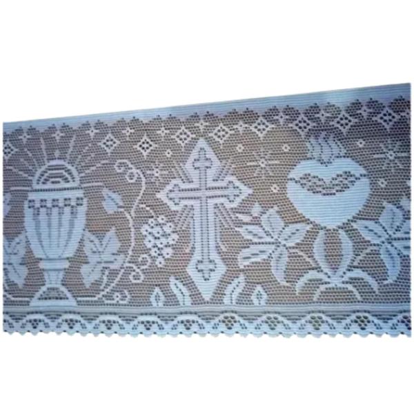 Renda Litúrgica Cálice Com 30cm Largura 5 Metros - Beija Flor Imagem de Renda Litúrgica Cálice Com 30cm Largura 5 Metros