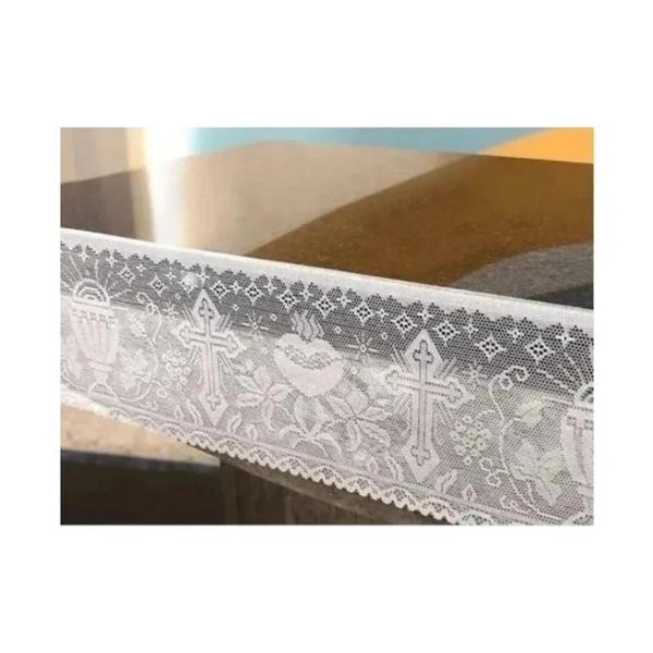 Renda Litúrgica Cálice Com 30cm Largura 5 Metros - Beija Flor Imagem de Renda Litúrgica Cálice Com 30cm Largura 5 Metros
