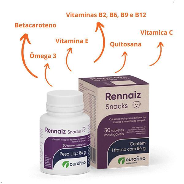 Rennaiz Snacks p/ Cães c/ 30 Tabletes 84g - Ouro Fino Imagem de Rennaiz Snacks p/ Cães c/ 30 Tabletes 84g - Ouro Fino
