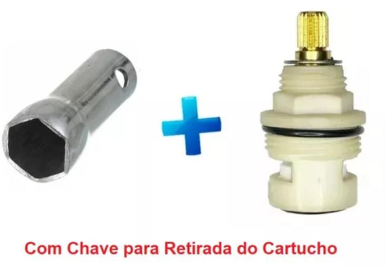 Imagem de Reparo Cartucho Cerâmico Nova Lóggica Docol + Chave Anti-hor