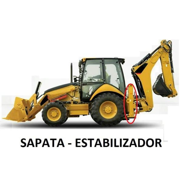 Imagem de Reparo cilindro estabilizador sapata 416E haste 55MM 2332623