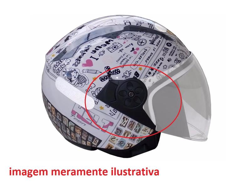 Imagem de Reparo Fixador Da Viseira Capacete Aberto Helt Sprint / Teen