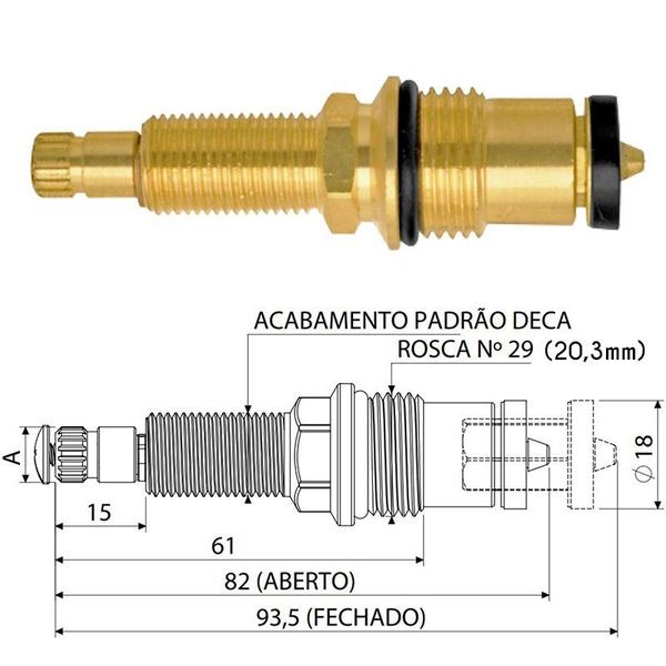 Imagem de Reparo Ideal Registro Pressão Forusi Em Metal - 014600