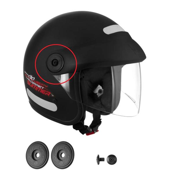 Imagem de Reparo Lateral Capacete Moto Compact Summer Pro Tork Par