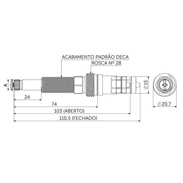 Imagem de Reparo MVS para Registro de Pressão Bometal 012301 Blukit