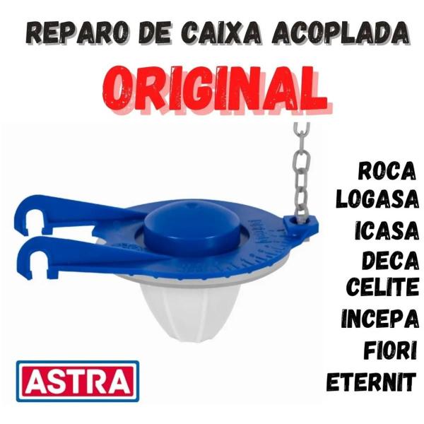 Imagem de Reparo P/ Caixa Descarga Acoplada Obturador Universal Astra (KSOU)