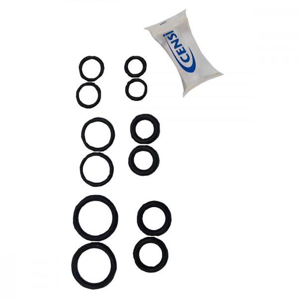 Imagem de Reparo Para Torneira Censi Kit Aneis O Ring Com 12 Pecas - 42100