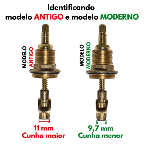 Imagem de Reparo Registro Gaveta Docol 3/4 Antigo e Moderno (2 cunhas) - 01277700