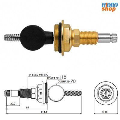 Imagem de Reparo Registro Gaveta Rio 3/4" Estria Deca - 282601