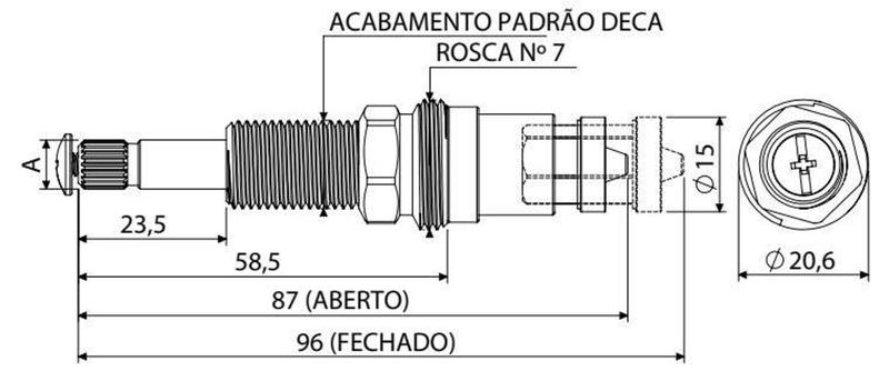 Imagem de Reparo Registro Pressão Forusi Kelly Rosca 07 - 010601 - Blukit