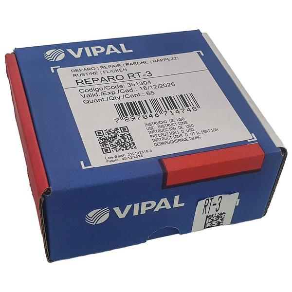 Imagem de Reparo Remendo Pneu Sem Câmara Rt-03 Vipal 60 Mm Cx C/65 pçs