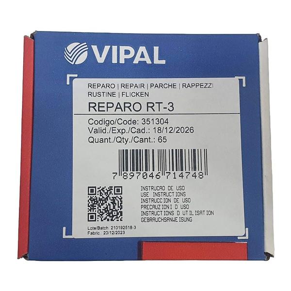 Imagem de Reparo Remendo Pneu Sem Câmara Rt-03 Vipal 60 Mm Cx C/65 pçs