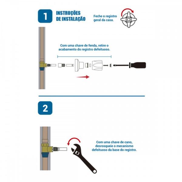 Imagem de Reparo Roco P/Registro Deca/Simil.Rosca N.0