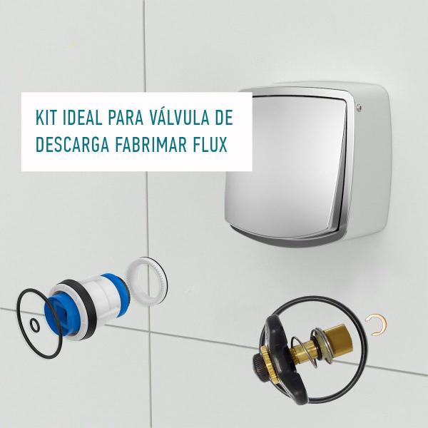 Imagem de Reparo Válvula Fabrimar Pistão Flux + Haste Flux Fabrimar