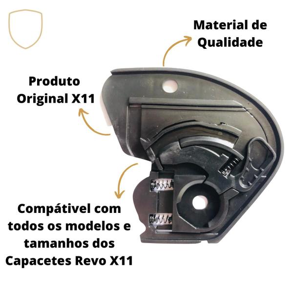 Imagem de Reparo Viseira Capacete Revo X11 Produto Original X11 Compatível com toda Linha de Capacetes Revo