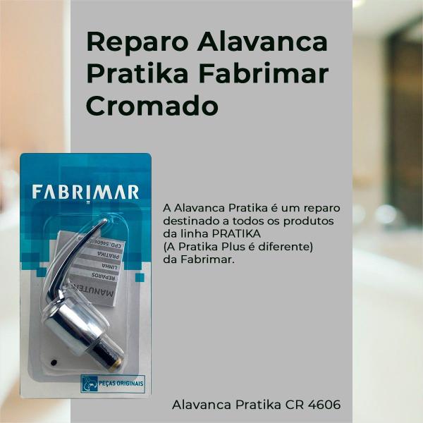 Imagem de Reparos Torneira Alavanca Pratika Ref 04606 Fabrimar Kit C/2