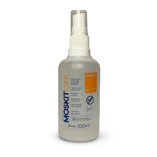 Imagem de Repelente Adulto Em Spray 4 Horas De Proteção Moskitoff 100ml Farmax