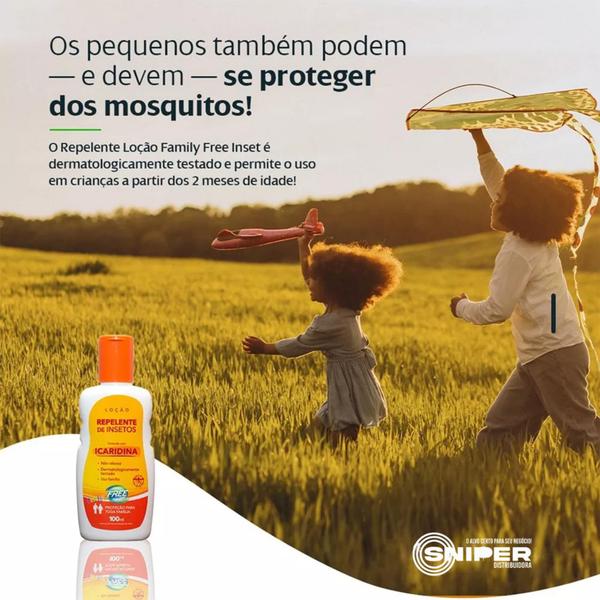 Imagem de Repelente De Insetos Com Icaridina Free Inset 100ml Loção