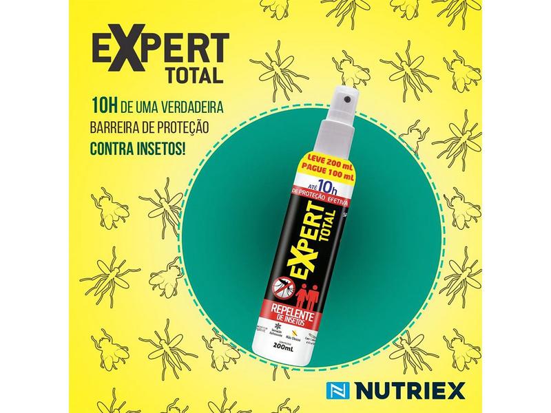 Repelente de Insetos Expert Total Contra Mosquitos da Dengue 200ml Spray Imagem de Repelente de Insetos Expert Total Contra Mosquitos da Dengue 200ml Spray